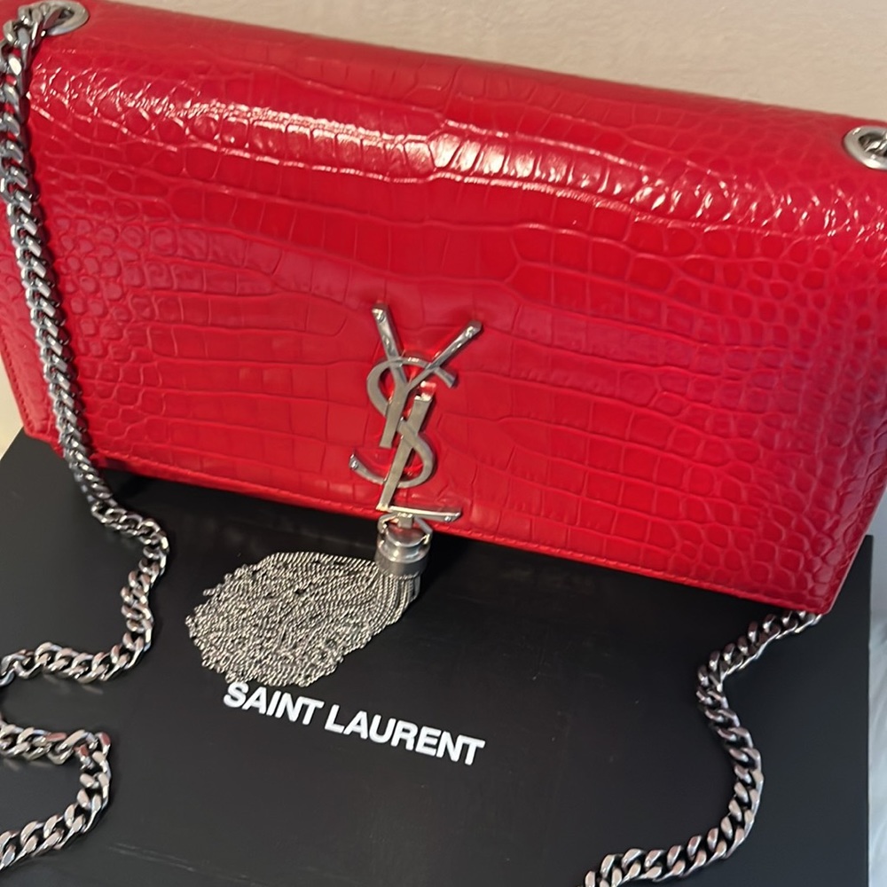 YSL Medium Kate Chain Bag in Crocodile Leather - Picture 3 of 17